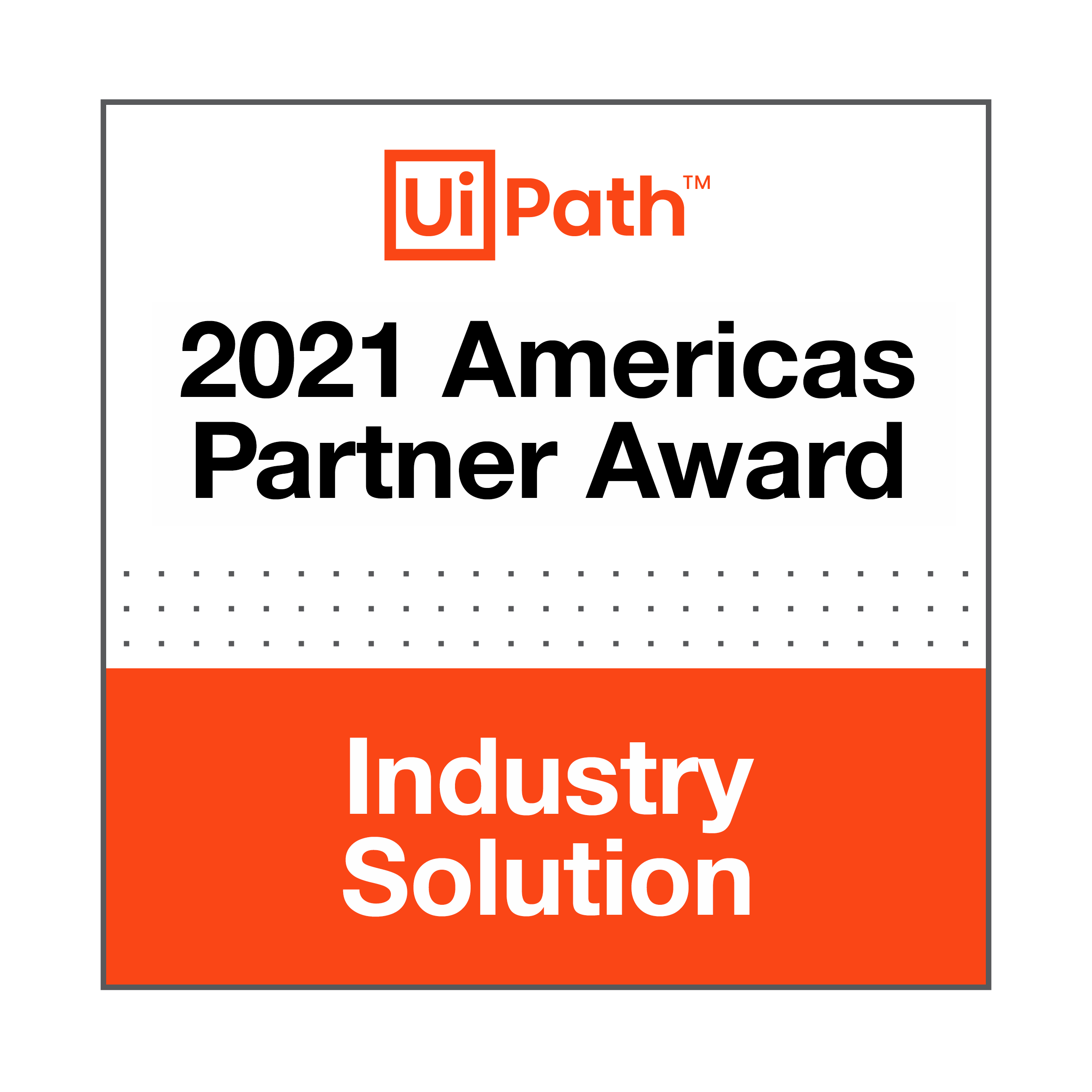 Ui Path 2020 Partner of the Year Americas