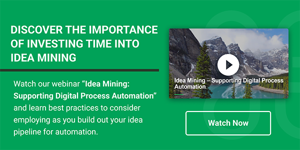 Idea Mining: Supporting Digital Process Automation.